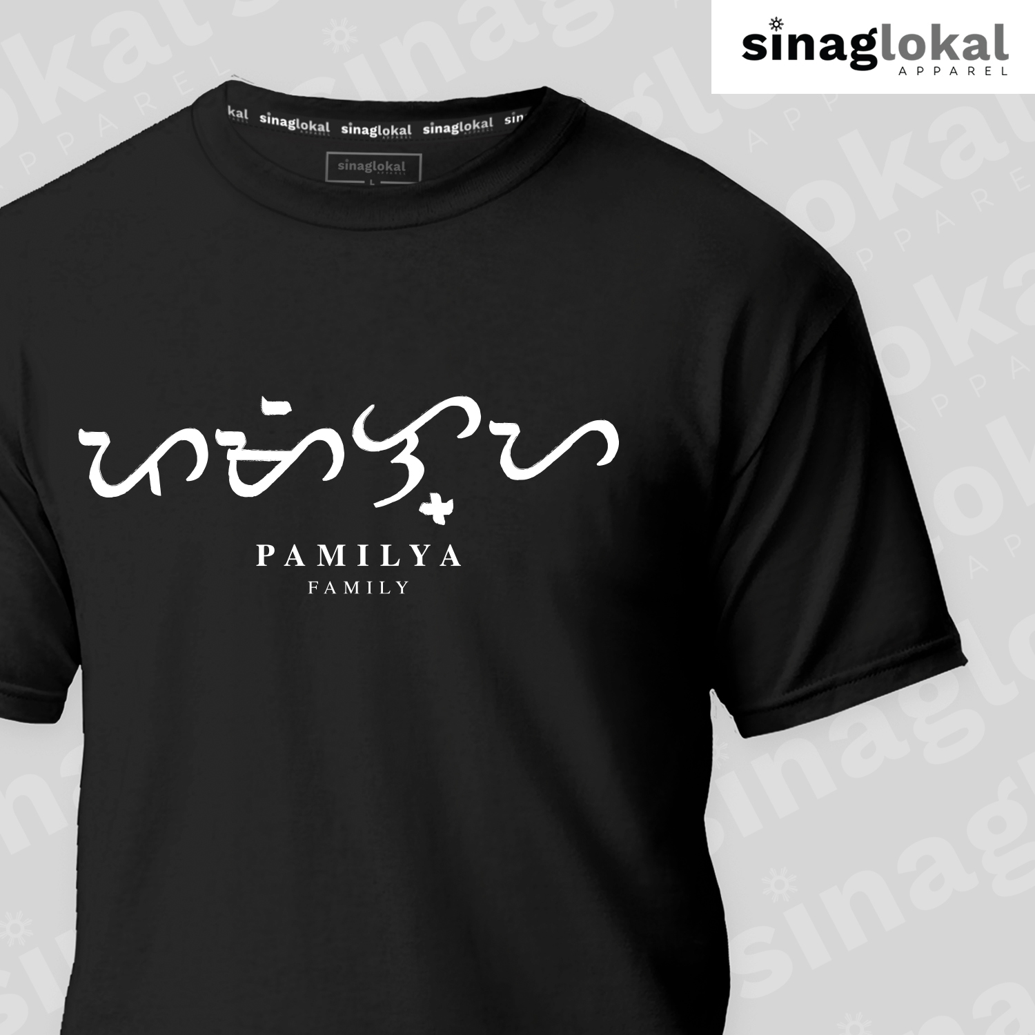 Black T-shirt with Baybayin – Family